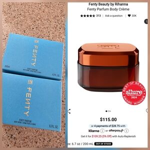 Fenty Beauty Parfum Body Crème in Blue and Orange